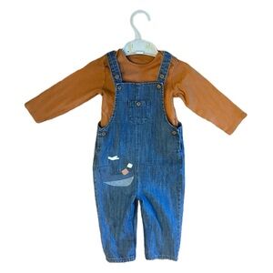 M&S Jean overalls with embroidered boat